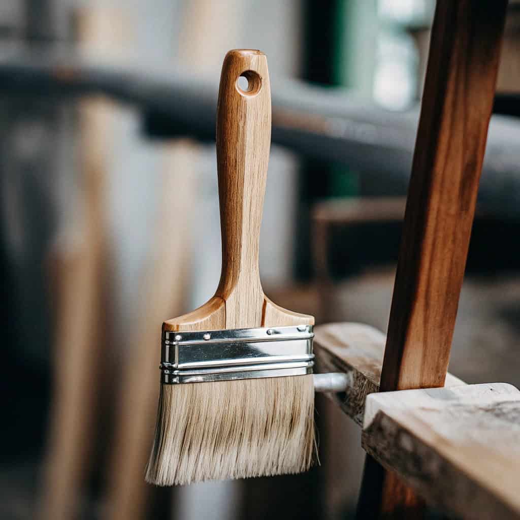 1 a quality wooden paintbrush handle