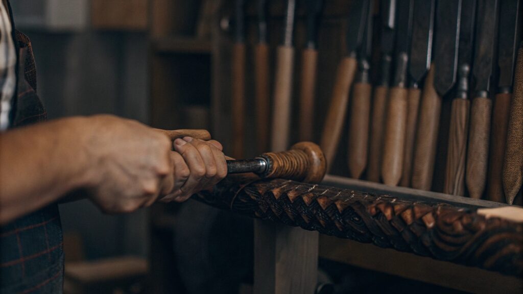 1 making high quality wooden knife handles