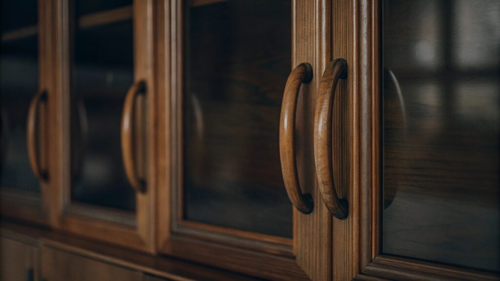 1 wooden cabinet handles