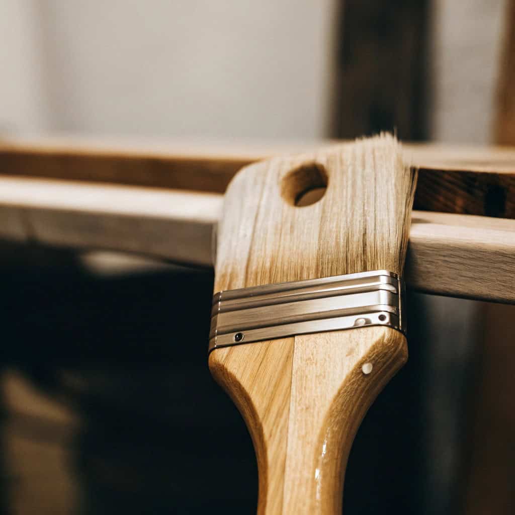 1 wooden paintbrush handle