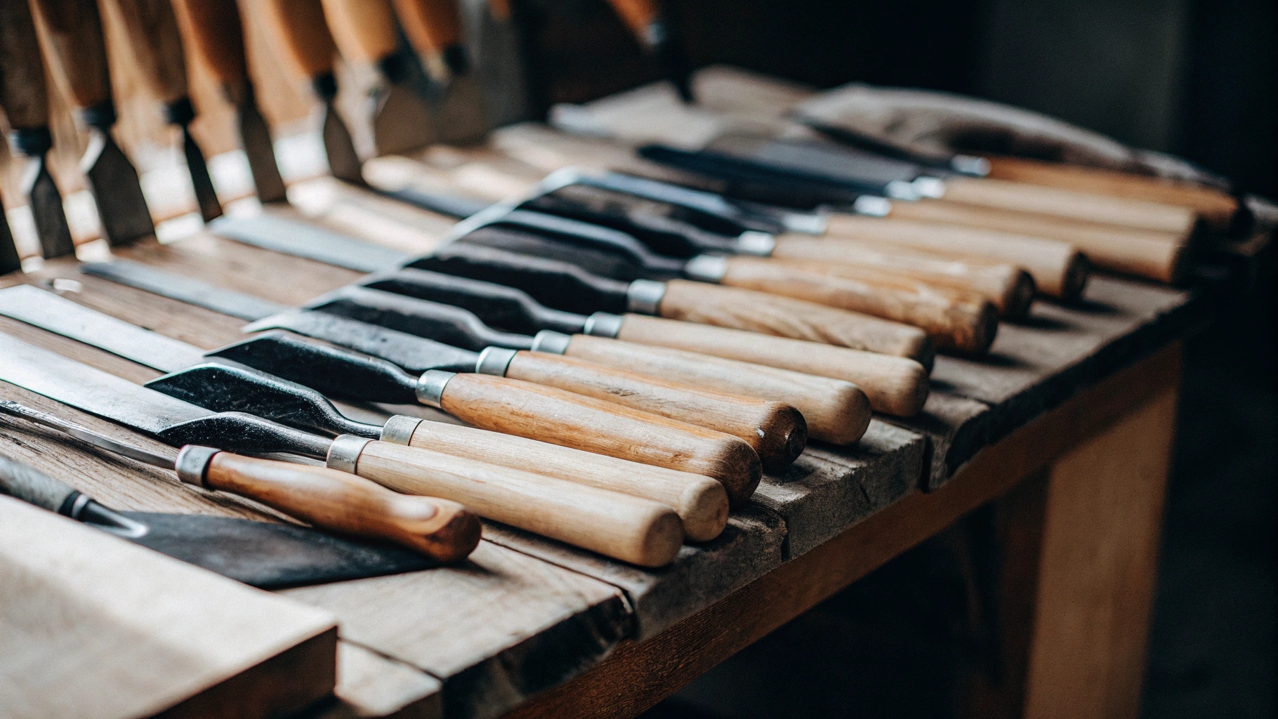 1 wooden tool handles