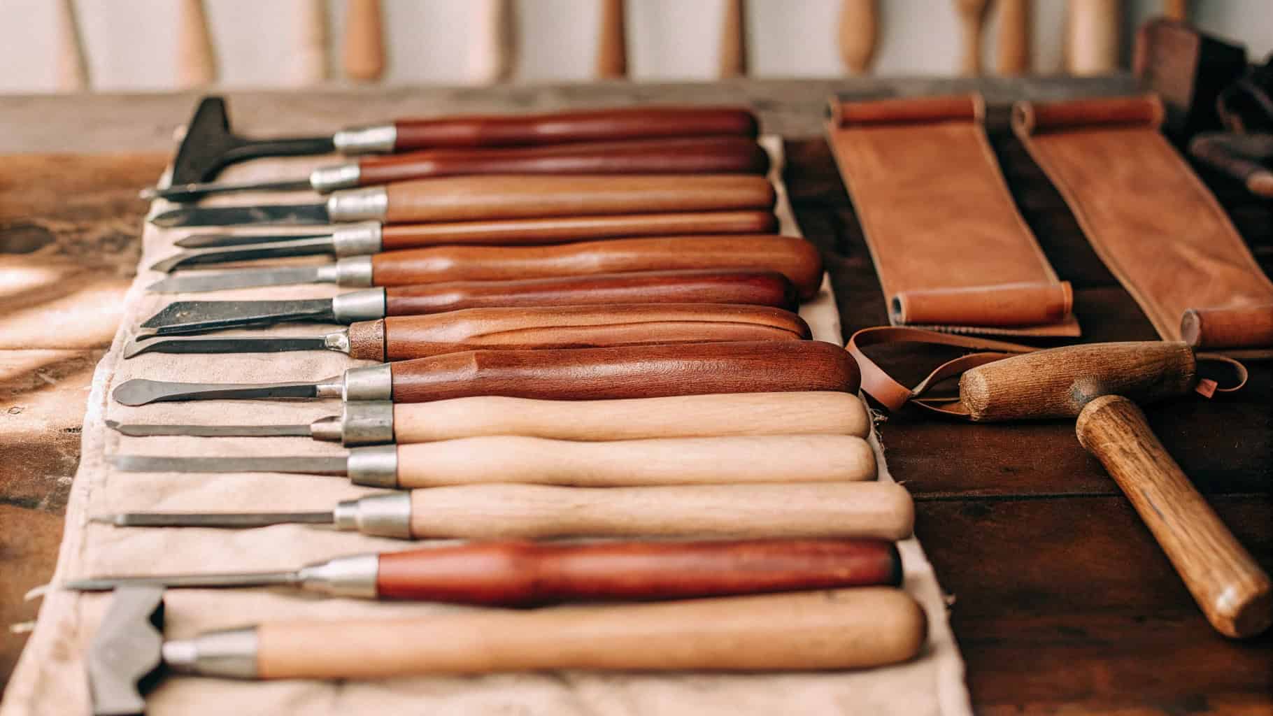 Beech wood handles for files, chisels, and brushes
