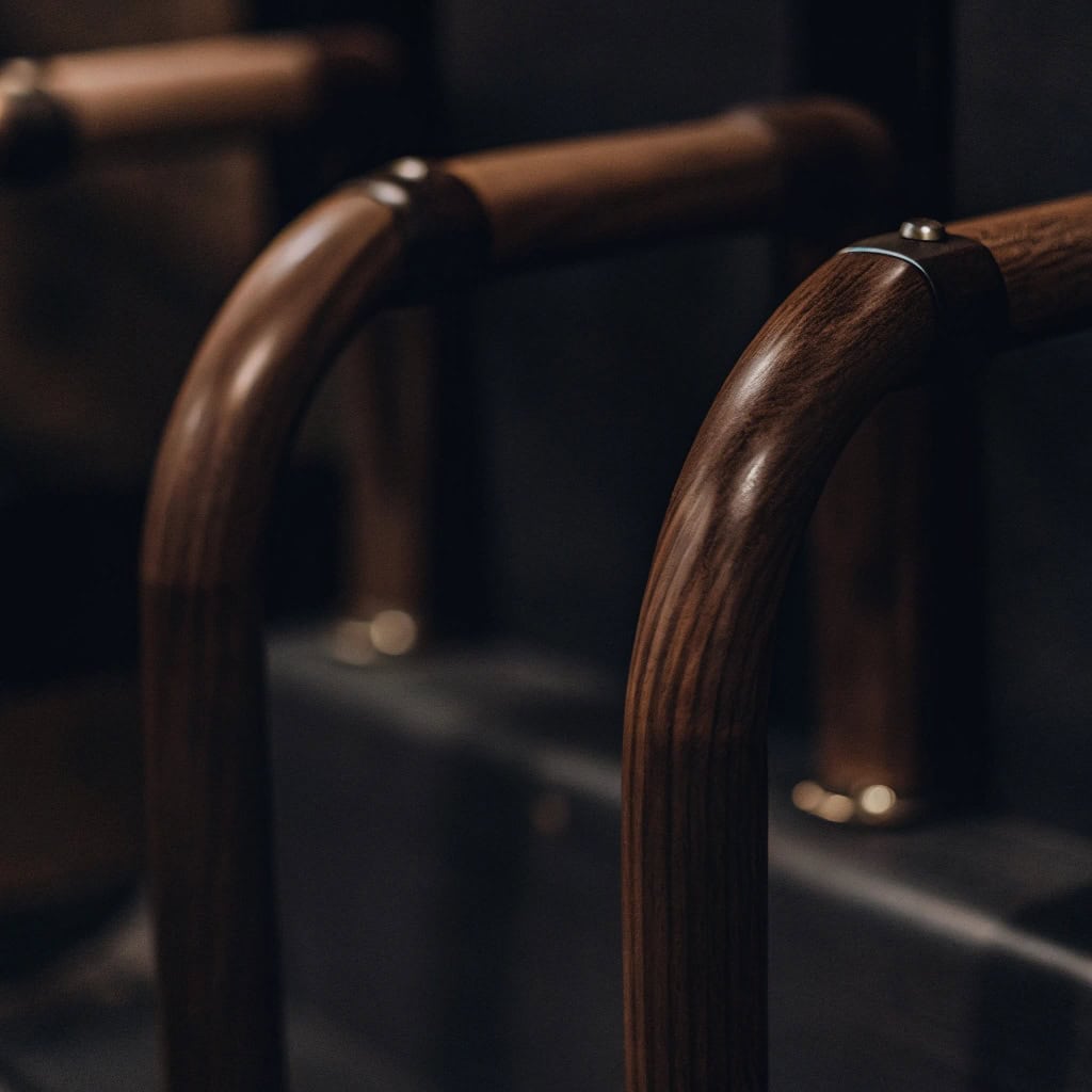 Hand comfortably gripping a very smooth wooden handle