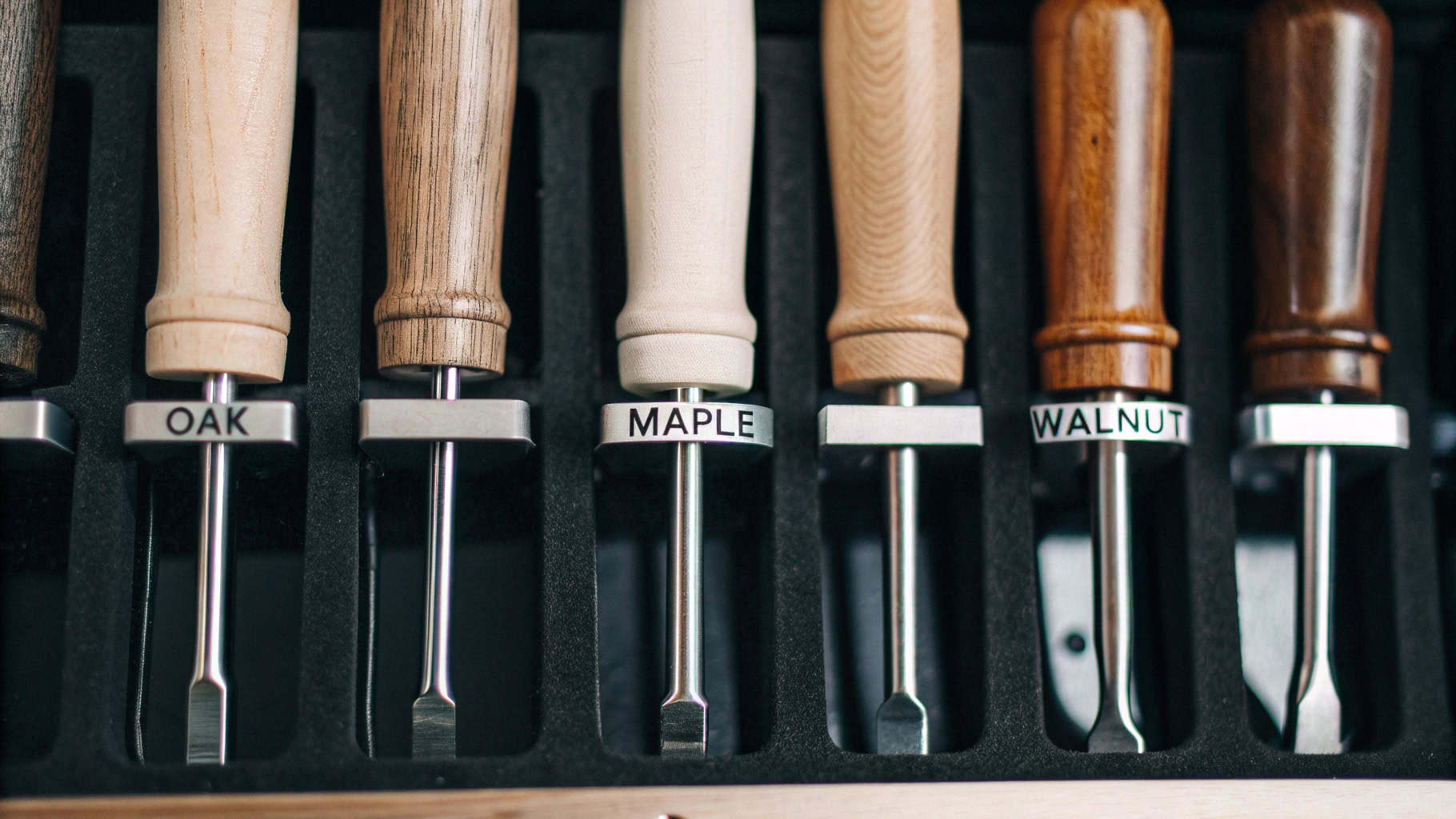 Wooden handled screwdrivers with Beech or Maple handles