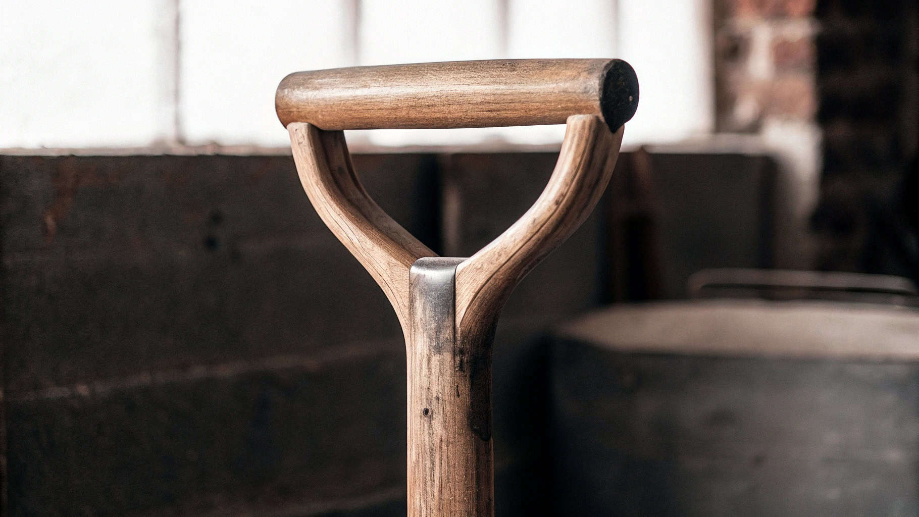 Drilling out a broken wooden handle stub from a shovel socket