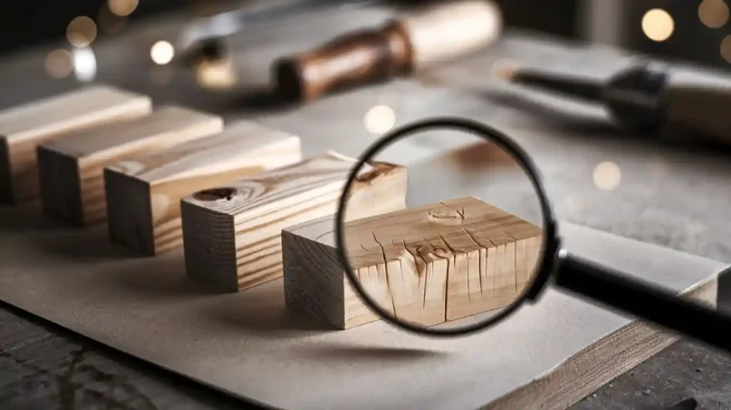 Recognizing quality defects in wood blocks